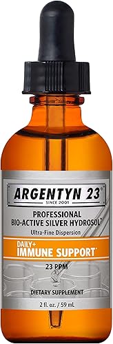 Argentyn 23 Hydrosol profesional Bio-Active Silver para apoyo inmunológico, plata coloidal, 23 ppm, 2 oz (2.0fl oz) - Dropper-Top
