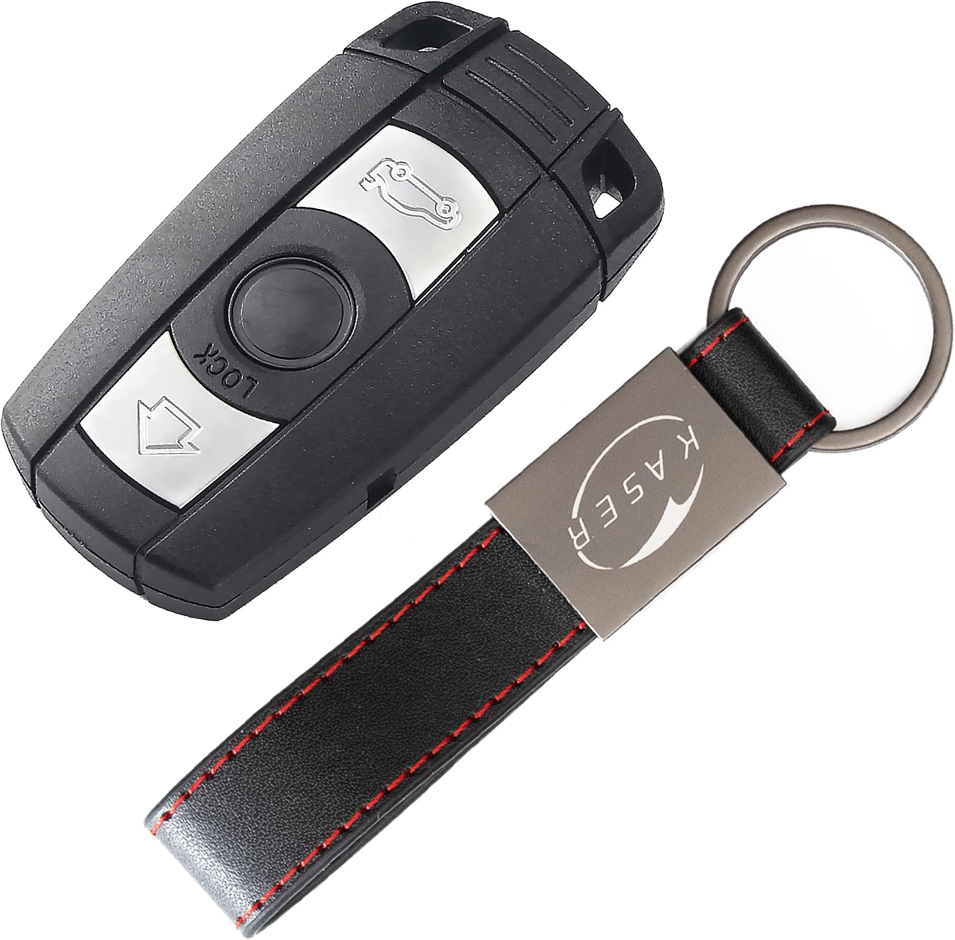 kwmobile Custodia Coprichiave Compatibile con BMW 4 pulsanti X7 X1 U11 iX ix1 Serie 7 G07 I7 chiave auto Cover - Copri Telecomando Chiave Auto - Copri Chiavi Macchina nero / viola