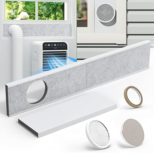 Forestchill Kit de ventilación de aire acondicionado portátil con paneles de espuma aislante, kit de sellado de ventilación de CA ajustable con