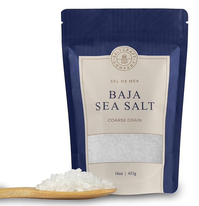 Sal Marina SALTCRAFT Baja, Grano Grueso, 16 oz, Bajo en Sodio miniatura 9