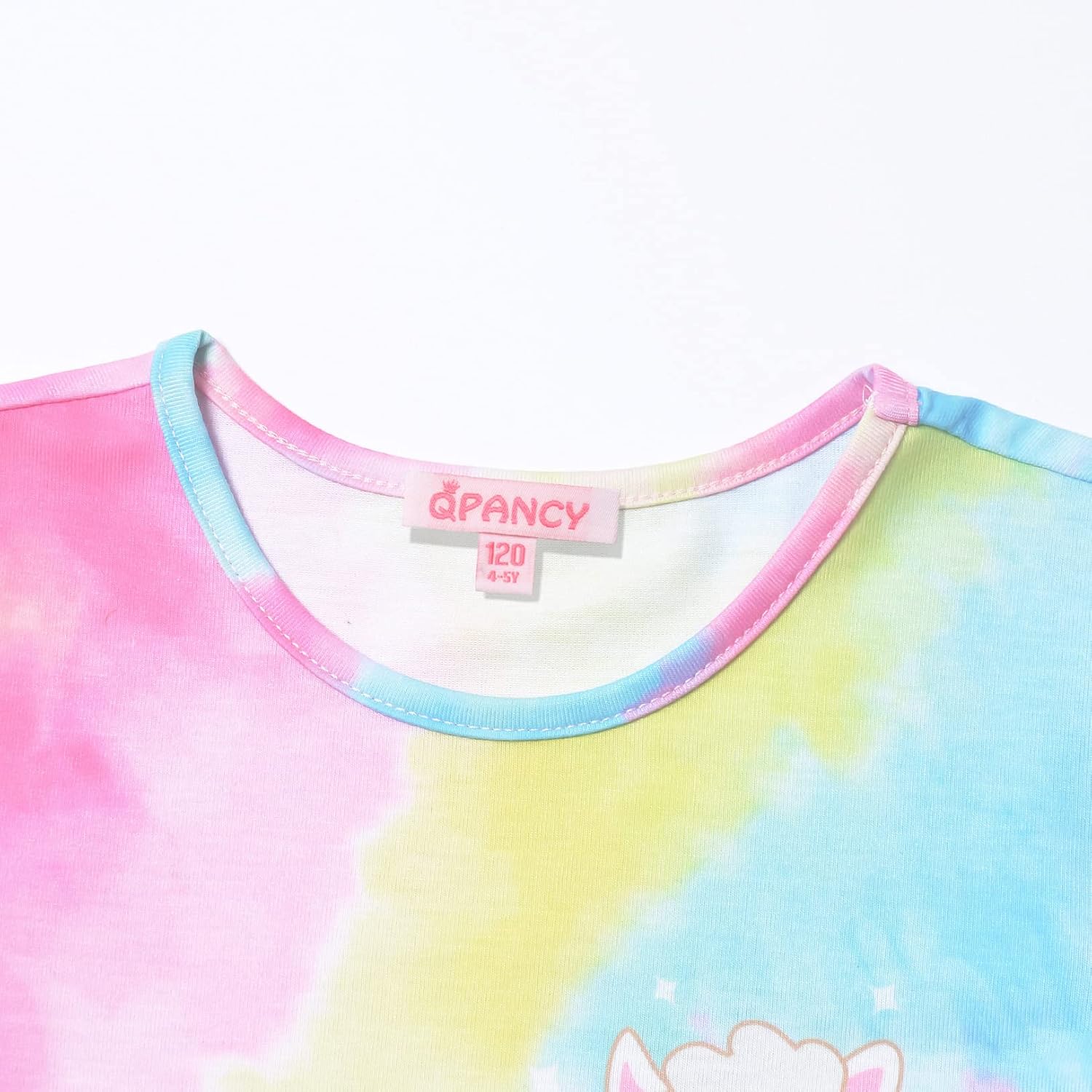 QPANCY Pajamas for Girls Unicorn Pjs Sets Little Kids Summer Short Sleeve Sleepwear - Image 3