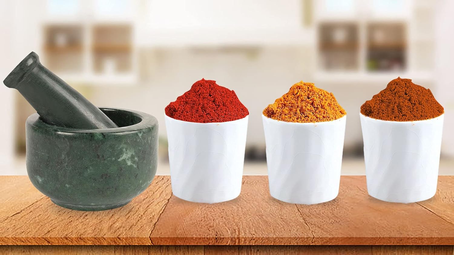 Marble Stone Green Mortar and Pestle Set Natural Polished Stone- Pill Crusher- Spice Grinder- Herb Bowl- Pesto Powder