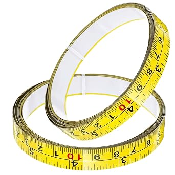 Adhesive Tape Measure,Self Adhesive Measuring Tape,78" Right to Left | Durable Steel Material,Imperial and Metric Dual Scale,39/78/118in Multi-size Options,for Table Saw,Workbench and Wall,2 Pack