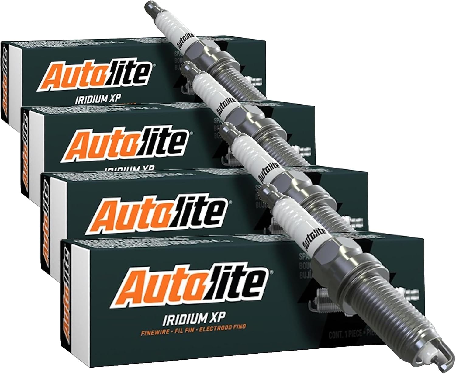Autolite Iridium Spark Plug, 4 Pack | XP5224 | Automotive Replacement