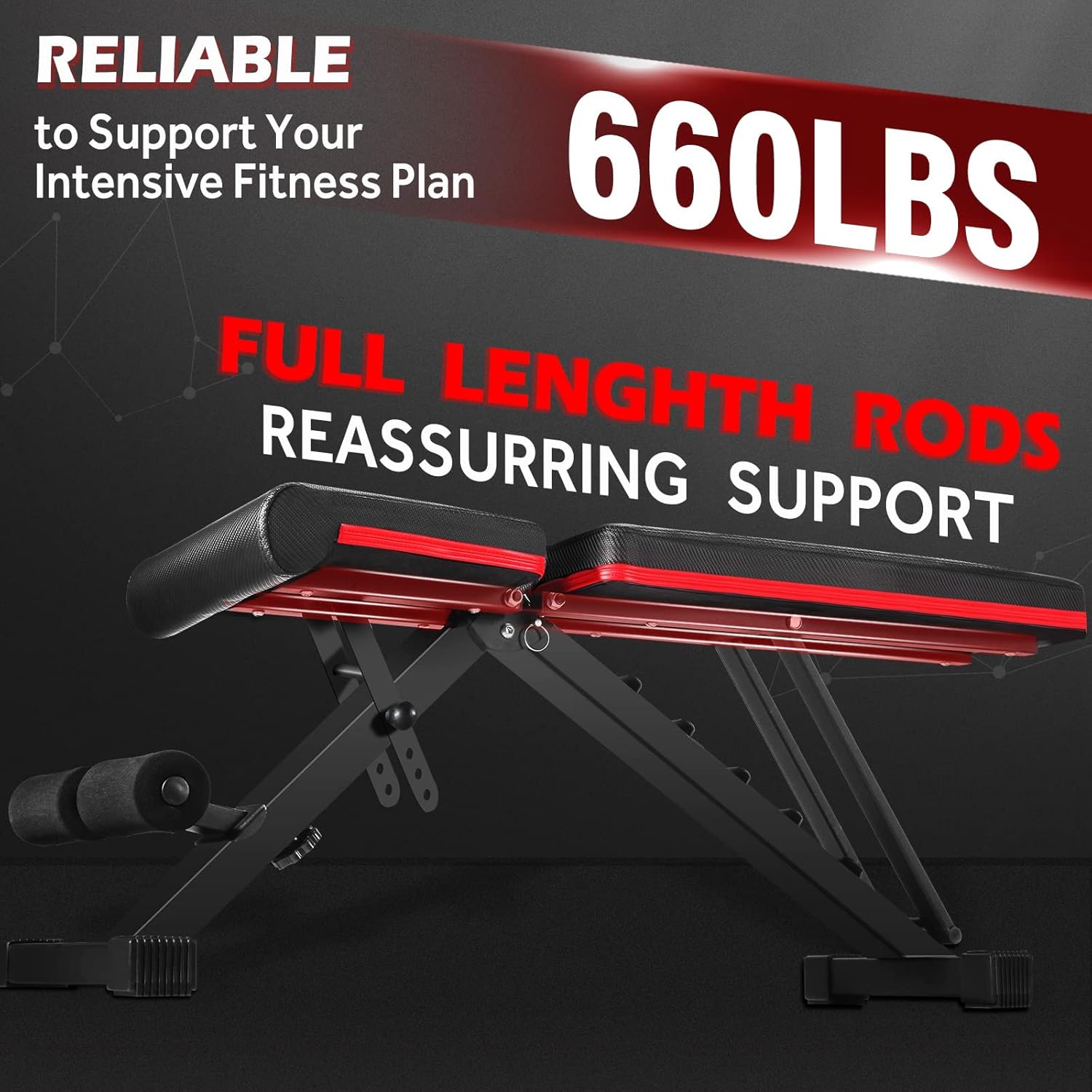LINODI Weight Bench, Adjustable Strength Training Benches for Full Body Workout, Multi-Purpose Foldable Incline Decline Home Gym Bench : Sports & Outdoors