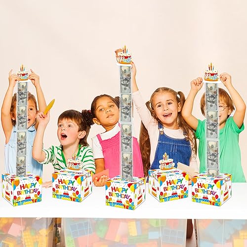Miniatura 6 de Caja de dinero de cumpleaños para regalo en efectivo, cajas de regalo coloridas para dinero en efectivo, caja de regalo de feliz cumpleaños, caja de