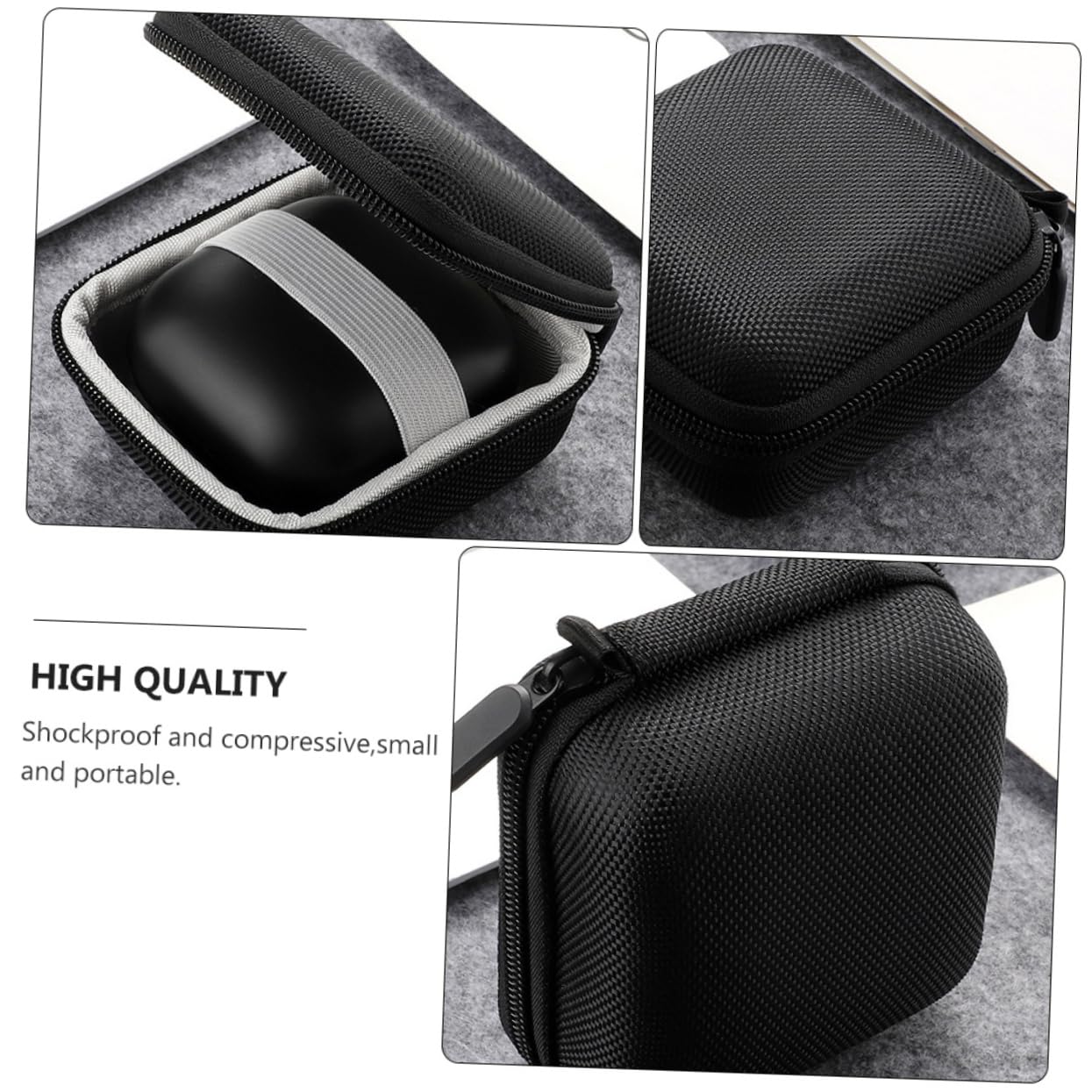 Gadpiparty 2piezas Estuche Protector para Auriculares Inalámbricos Funda y Ligera Bolsillo para Cables Diseño Antigolpes y Antirayaduras Compatible Pro y Otros Modelos para Viajes y