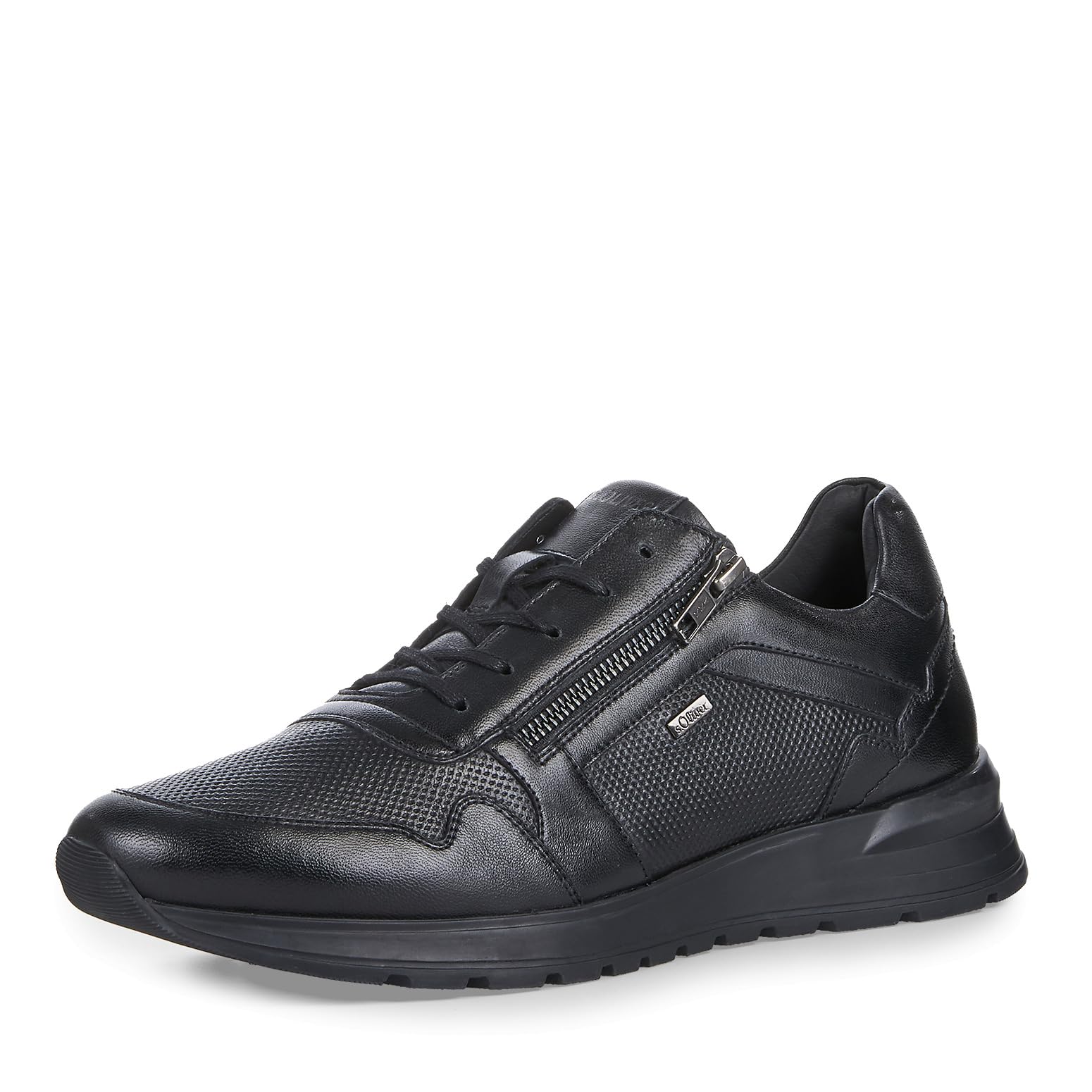 s.Oliver Men's Low Trainers 5-13648-43 Sneaker, Black, 8 UK