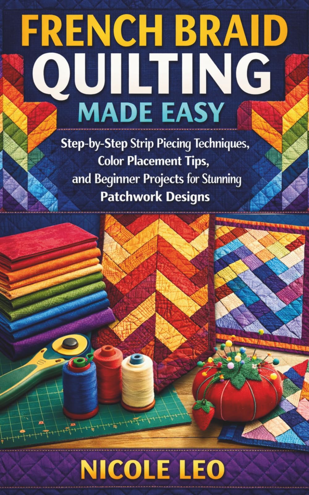FRENCH BRAID QUILTING MADE EASY: Step-by-Step Strip Piecing Techniques, Color Placement Tips, and Beginner Projects for Stunning Patchwork Designs