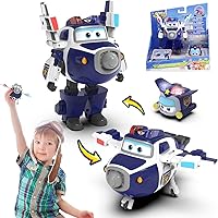 Super Wings EU750425 Transforming Supercharged Paul & Mini Super Pet Paul Toys for