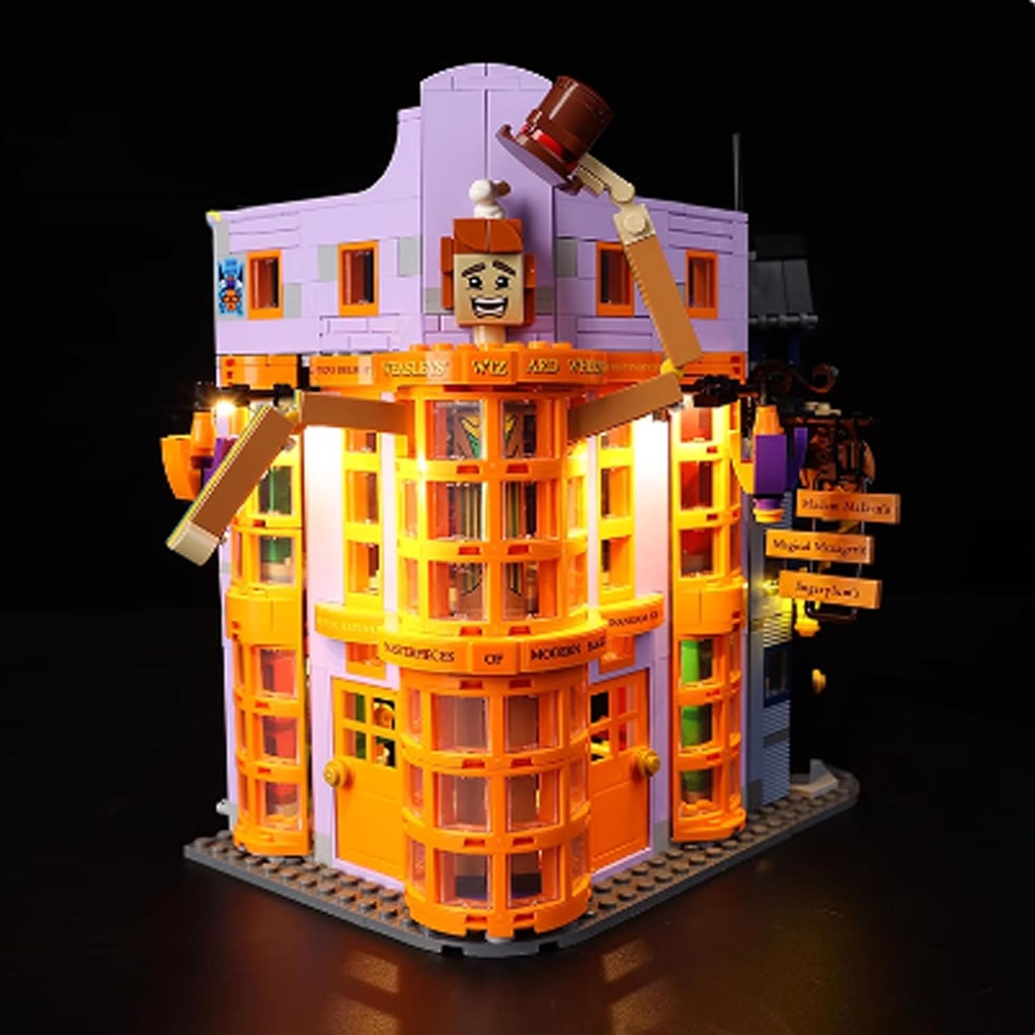 LED Lighting Kit Compatible with Lego 76422 Diagon Alley Series LED Light Set (Model Kit Not Included - Lighting Components Only)