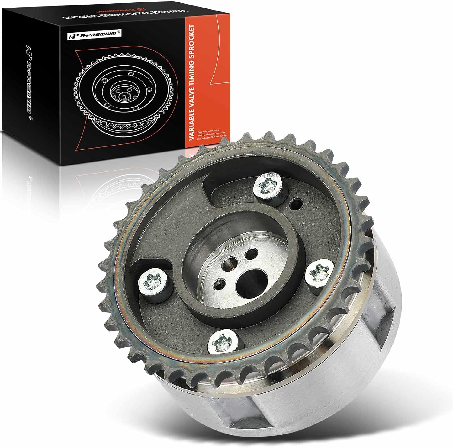 A-Premium Exhaust Engine Variable Valve Timing (VVT) Sprocket Gear Camshaft Adjuster Phaser Compatible with Kia Niro 2017 2018 2019 2020 2021 2022, 1.6L