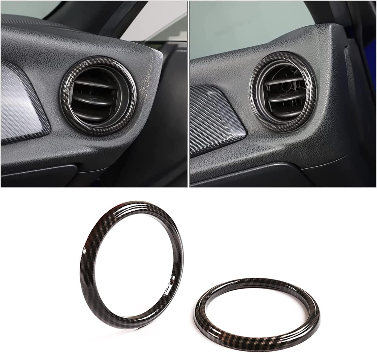 - Car Accessories Fit for Subaru BRZ &Toyota 86 Accessories 2012-2020 Interior Center Consoles Decoration AC Air Outlet Vent Front + Side Frame Trims Cover kit (Carbon Fiber Style) ABS 2 PCS