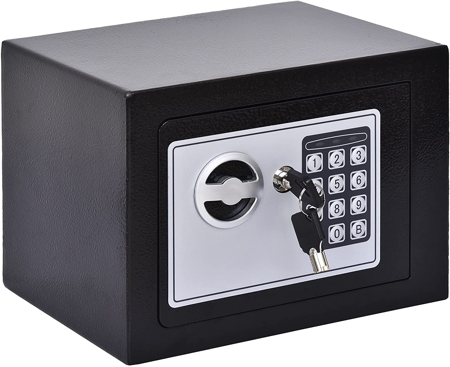 Marrone Safe Box with Sensor Light,Electronic Digital Security Safe Steel Construction Hidden with Lock Wall or Cabinet Anchoring Design for Home Office Gun Cash Money,Textured Powder Coating