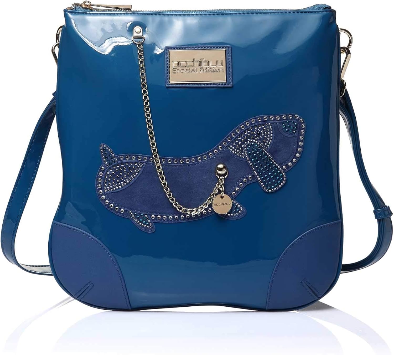 OCCHIBLU TRACOLLA CON BASSOTTO SPECIAL EDITION : Amazon.it: Scarpe e borse
