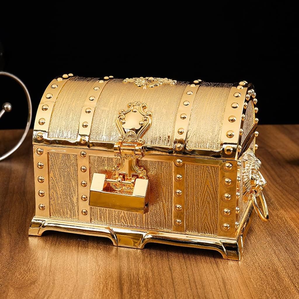 Jewelry Box Jewelry Box Jewelry Organizer Box Display Storage Case Holder With Lock Girls Jewelry Box For Earrings Rings Women Gift Jewellery Organizer (A)