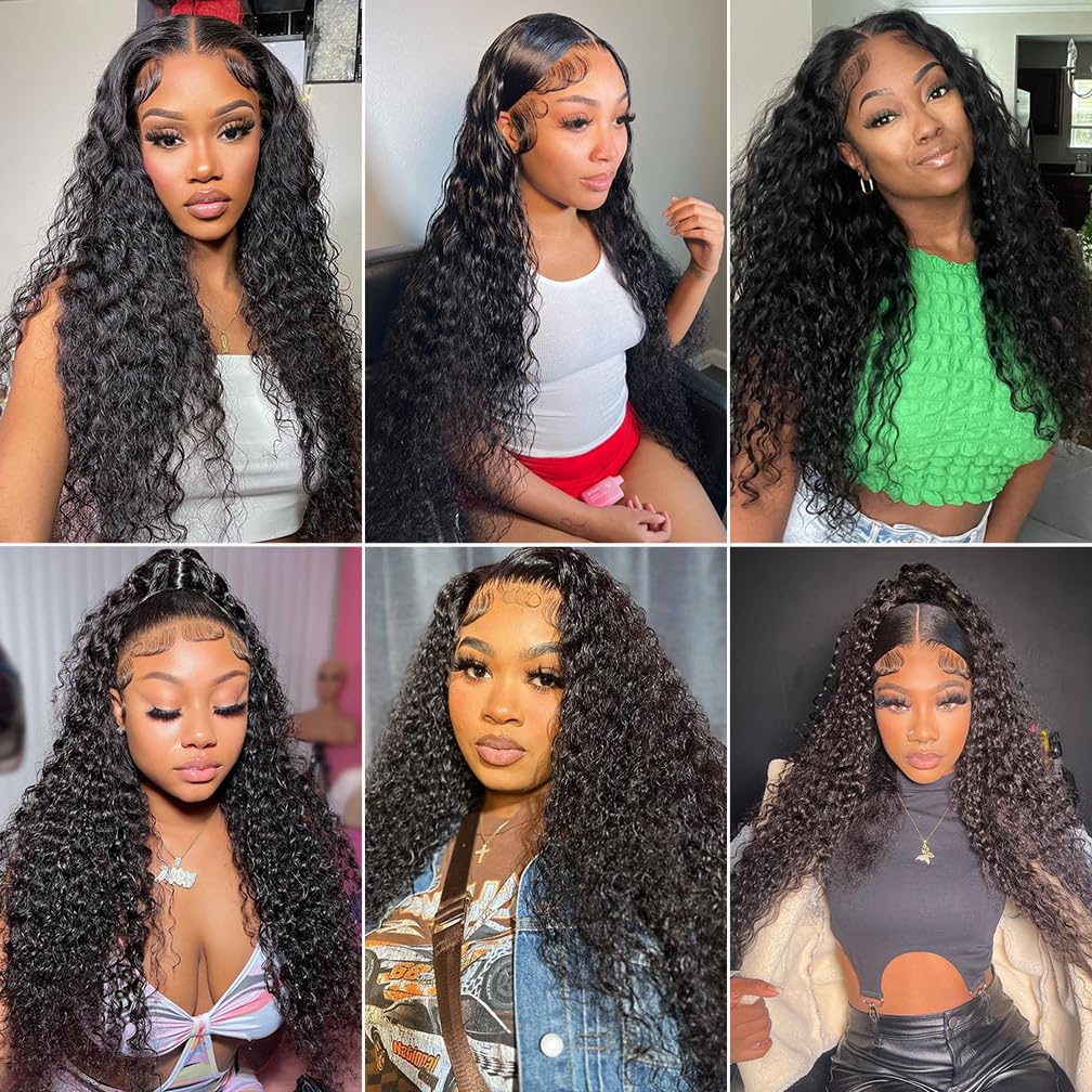 Brazilian Virgin Hair Water Wave 4 Bundles 100% Human Hair Extensions Amazon.com : Human Hair Bundles Brazilian Virgin Water Wave  main image 3