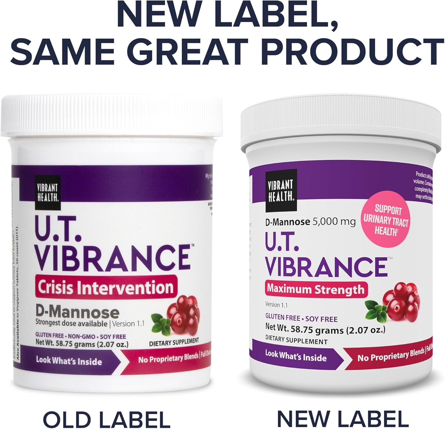 Vibrant Health, U.T. Vibrance Powder, Crisis Intervention for Urinary Tract Health, 10 Servings