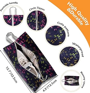 8 Borse Scarpe Impermeabili Per Viaggio - Nylon, 35x20cm, Antipolvere E Leggere - Foto 3