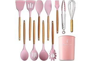 Silicone 12-Piece Pink Kitchen Utensil Set: The Epitome of Cooking Convenience