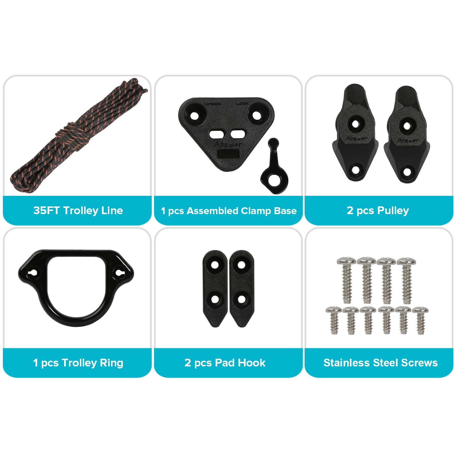Kayak Anchor Trolley Kit - Secure Your Kayak! -6