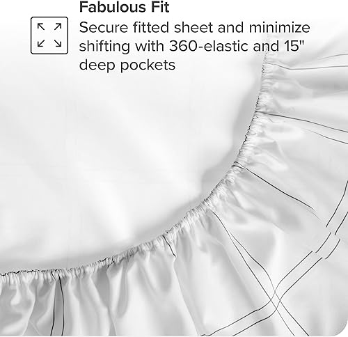 Miniatura 6 de Bare Home - Juego de sábanas de 3 piezas, tamaño de dormitorio universitario, de microfibra ultrasuave de 1,800hilos, bolsillos profundos, ajuste