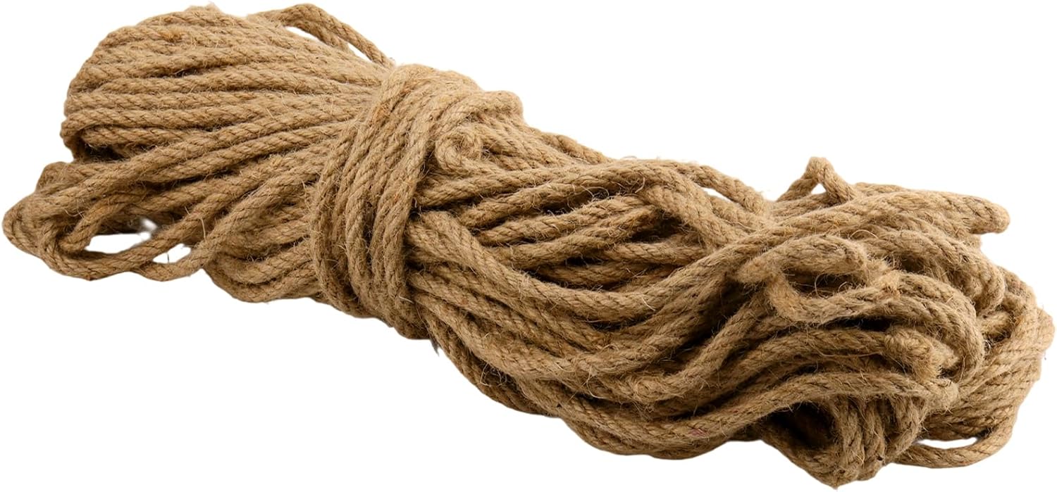 2 Pack Jute Twine Rope, 328 Ft x 8 MM Hemp Rope for Decorating, DIY Crafts, Garden