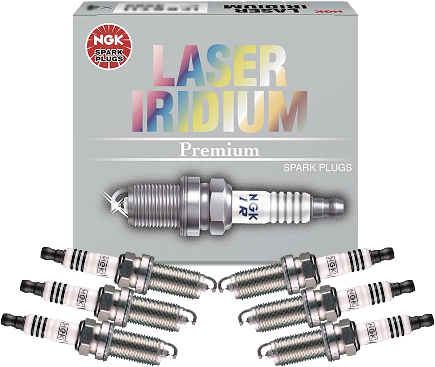 NGK Set of 6 Laser Iridium Spark Plugs For Lexus GS300