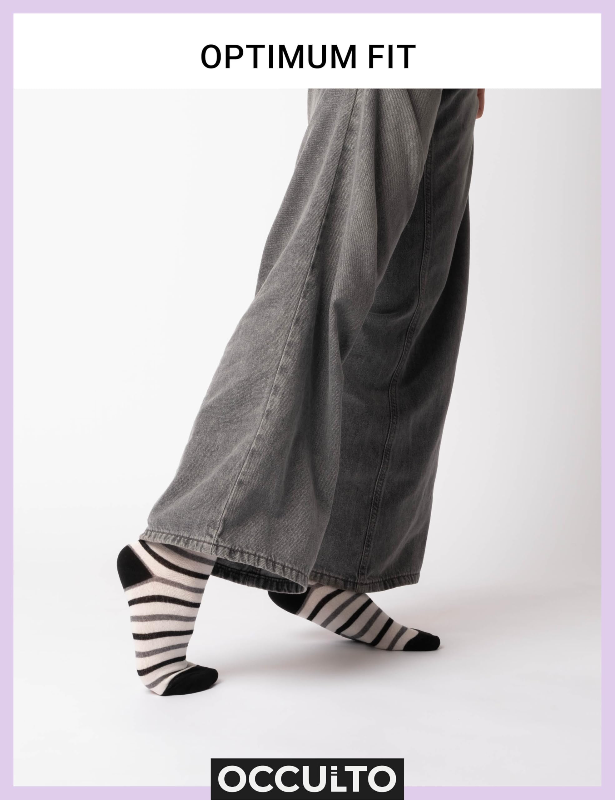 Occulto wzorzyste skarpetki damski 10 pack (model: Lotte)