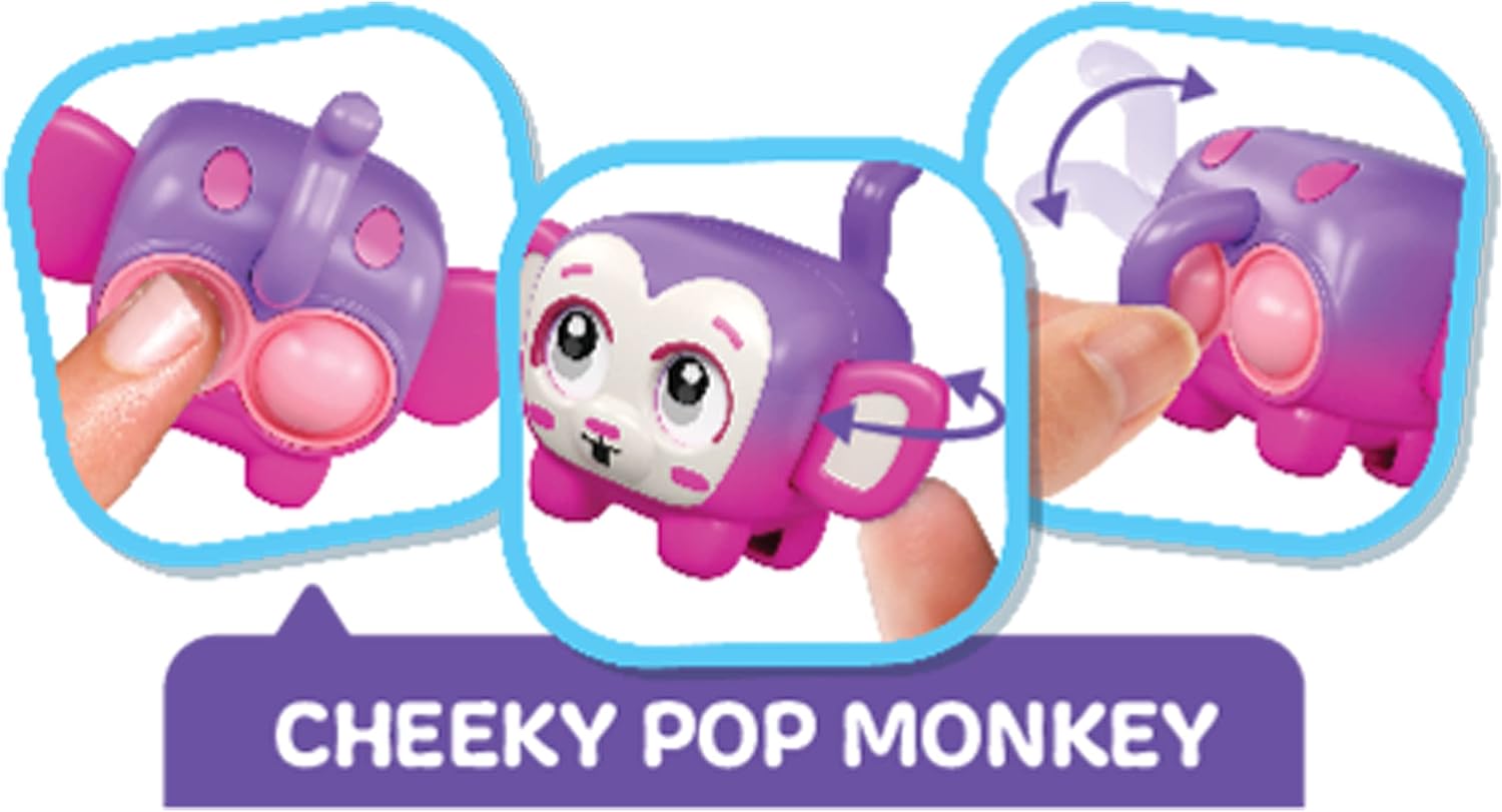 Little Live Pets - Squirkies: 3 Pack: Metallic Clickety Cat | Interactive Fidget Toys, Feature, Click, Flick, Tangle, Pop, 30+ to Collect, Multiple Fidget Points, for Kids Ages 5+.