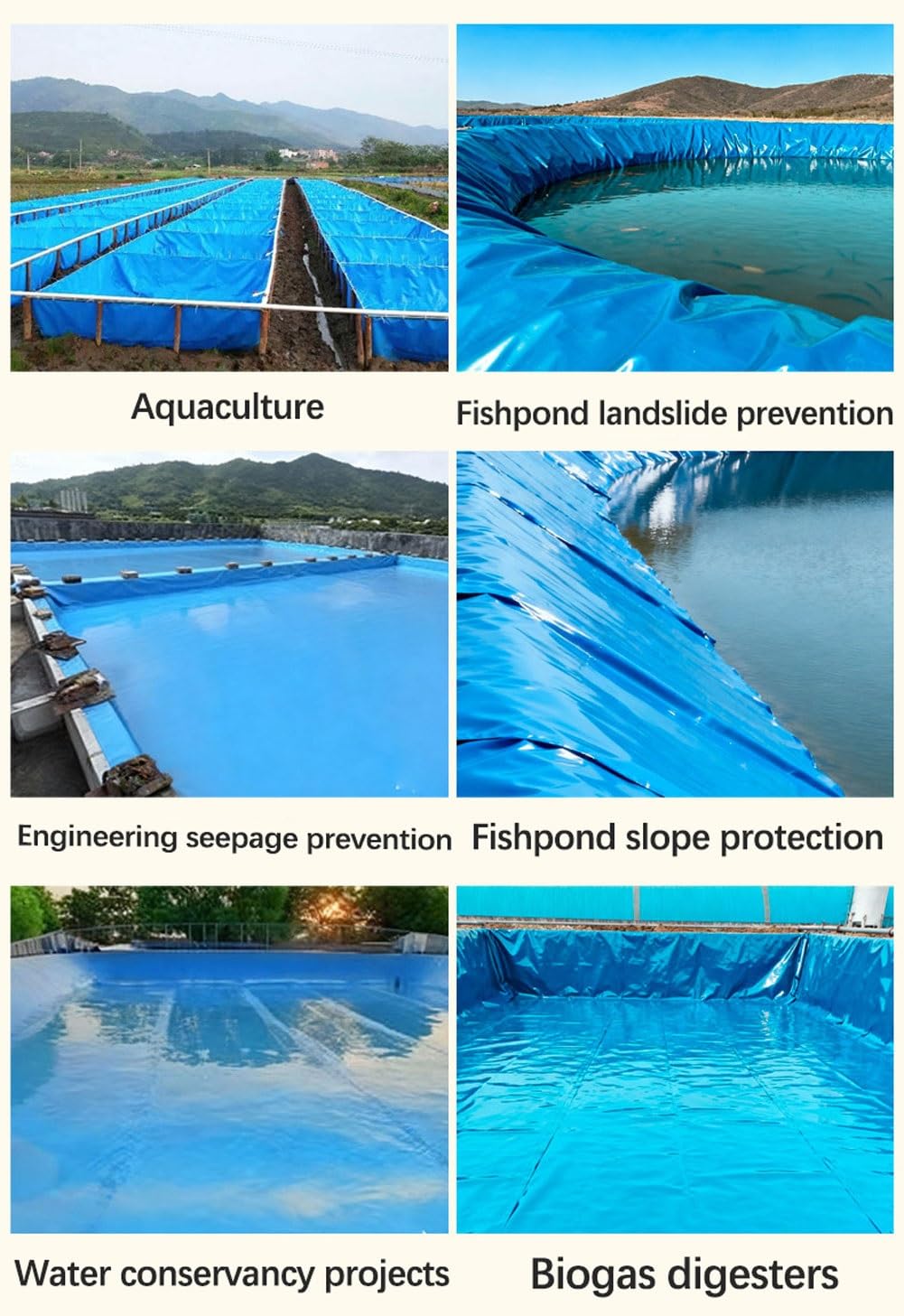 Telo per Laghetto da Giardino Blu in HDPE, 0,2mm, Telo Flessibile Pieghevole Impermeabile per Piscine E Laghetti, Fontana, Lago Artificiale, Cascate, Stagni per Pesci Koi(1x15m)