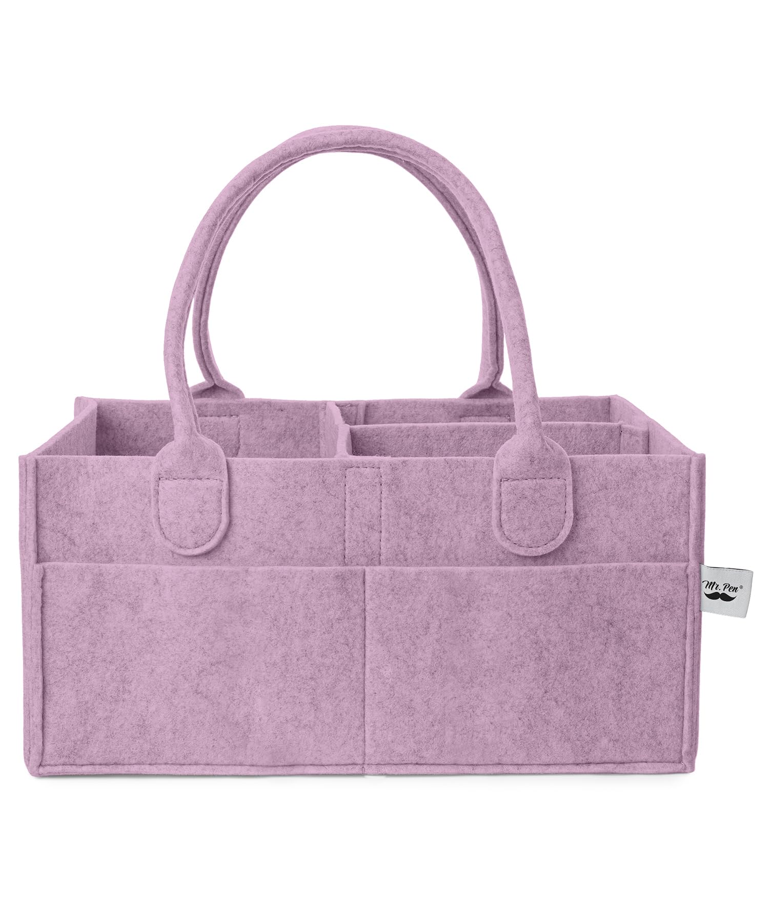Mr. Pen- Baby Diaper Caddy Organizer, Orchid Mist, Baby Caddy Organizer with Handle, Compact Size, Collapsible & Portable