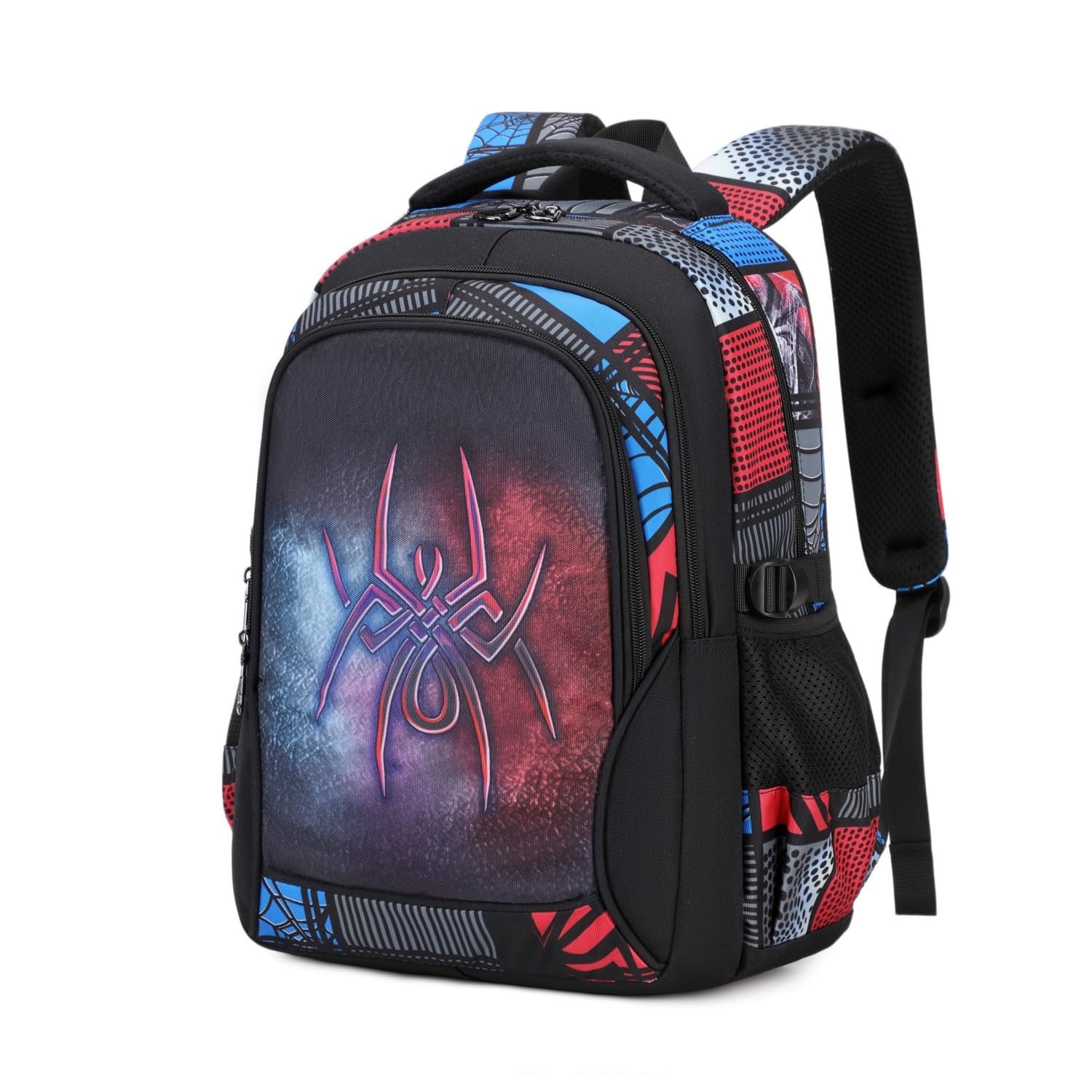 Lmwzh Backpack For Boys Kindergarten Preschool Elementary School Bags Kids Bookbag Waterproof Durable Spider（16Inch）