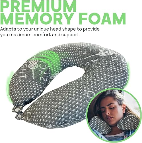 Miniatura 8 de Sacred Thread Almohada de viaje  Almohada de apoyo para la cabeza y el cuello para viajar ideal para aviones automóviles autobuses y trenes