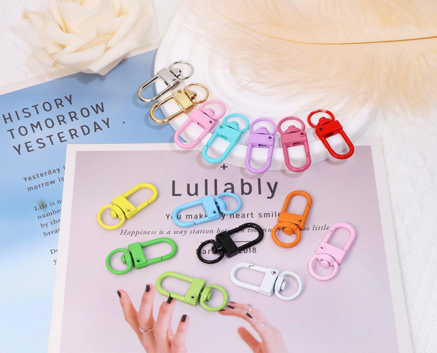 Amazon.com: Tupalizy 45PCS Small Metal Lobster Claw Clasps Lanyard