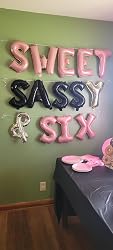 Fangleland 6th Birthday Decorations Girl Pink, Donut Birthday Party Decorations Sweet Sassy Six Letter Foil Balloons Number 6 Star Supplies 31e1df1e 825a 4259 897d A07e1e3f05d4.8db9301686f6274a75e33829a0893c36
