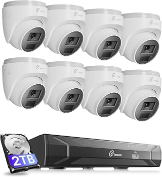 Loocam 4K Home CCTV Camera Security System 8CH with 2TB HDD