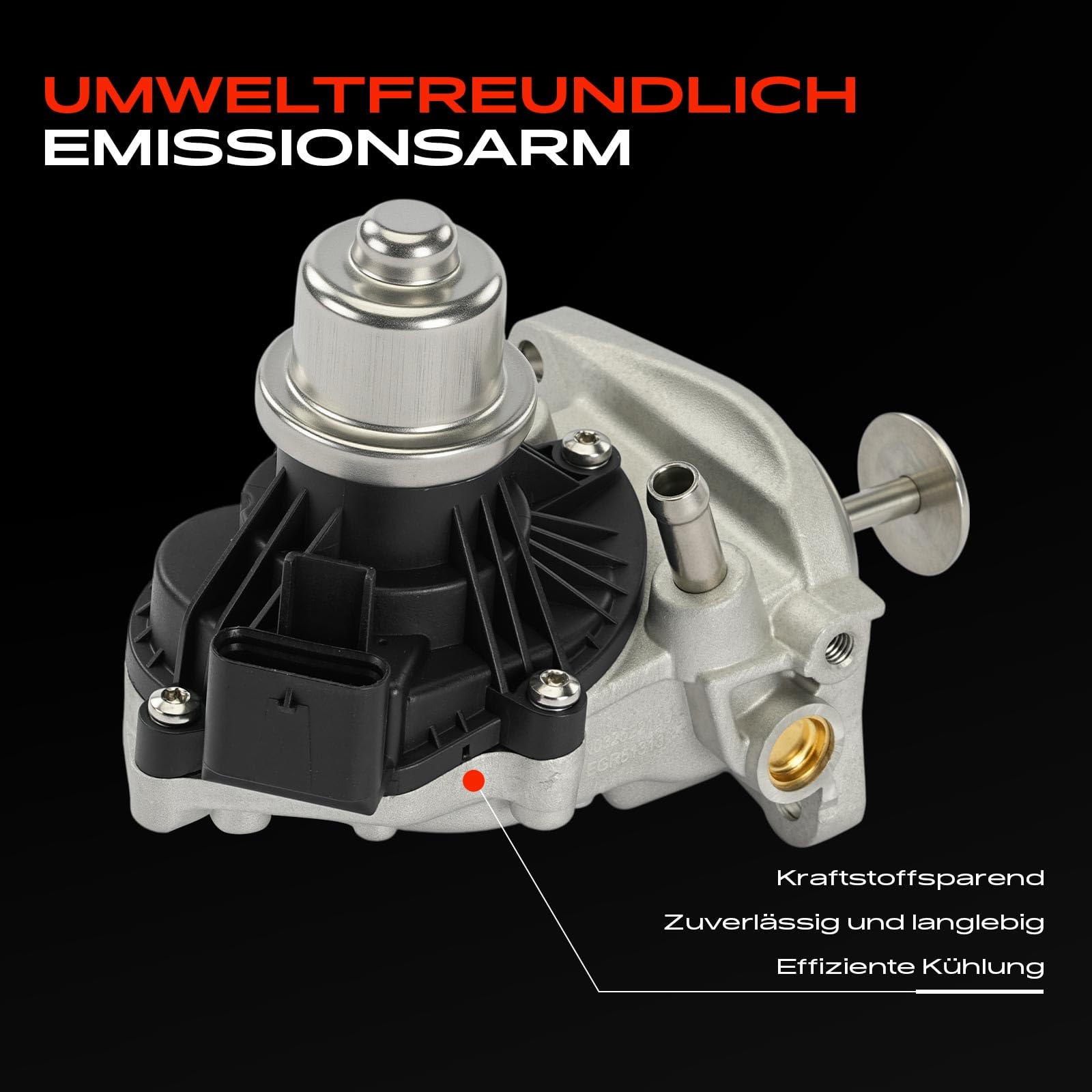 Frankberg Válvula EGR de tubería de 5 Polos 11718513132 | Compatible con: Serie 3 Touring G21 G81, 2 Furgonetas de turismo activas F45, 6 Gran Turismo G32, A.u.r.i.s E18
