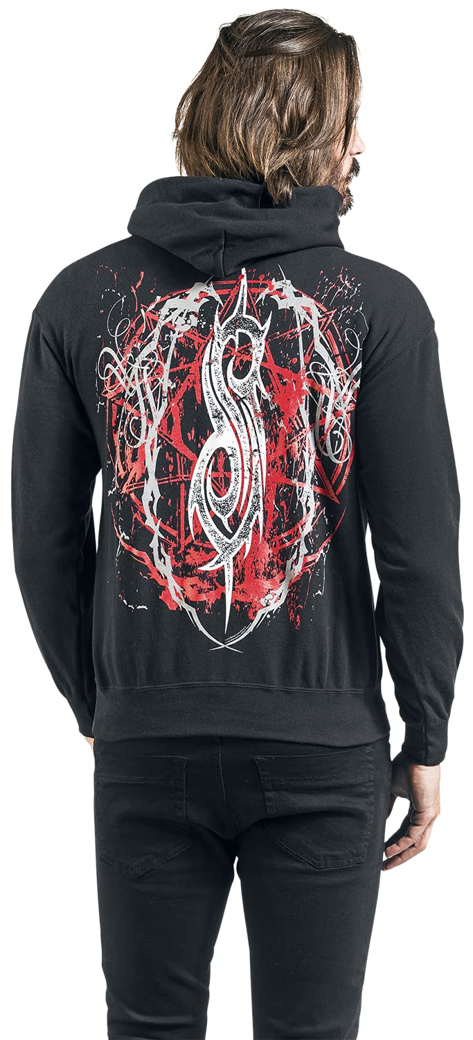 Slipknot Iowa Star Hombre Sudadera con Capucha Negro 80% algodón, 20% poliéster Regular