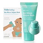 Frida Baby No-Mess Vapor Rub, Baby Vapor Rub for Chest, Neck, Back + Foot, Non-Medicated, Petroleum-Free, Hands-Free Applicator Tube, Non-Staining, Soothing Eucalyptus & Lavender for Sleep