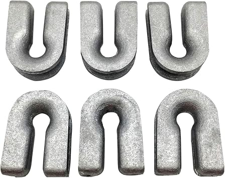 RayTour 6 Pack Eyelet Sleeves Compatible with Husqvarna T25 T35 | compatible with Husqvarna T35X and T45X trimmer heads; 6 zinc eyelet sleeves, 18 x 8 x 24 mm, for line guidance.