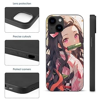 Amazon.co.jp: 鬼滅の刃 (竈門禰豆子) iPhone 15 ケース iPhone
