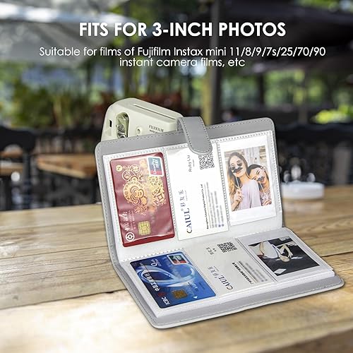 Miniatura 4 de Mini álbum de fotos de 96 bolsillos de 3 pulgadas para Fujifilm Instax Mini 1211987s257090 película de cámara instantánea, álbum de cartera,