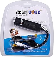 Vista 8 de UCEC Convertidor RCA a USB, dispositivo de tarjeta de captura de audio y video USB 2.0 para PC, convertidor de video analógico a digital