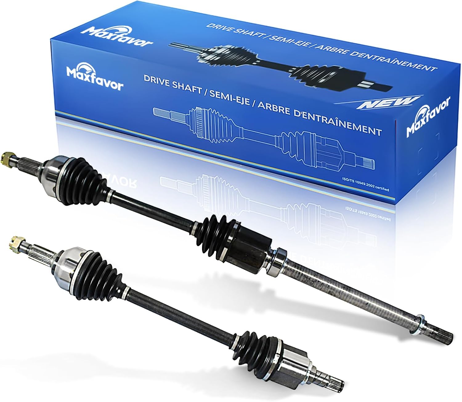 MAXFAVOR CV Axle Shaft Assembly Front Left Right Side Pair Set Compatible With Toyota Camry 2007 2008 2009 LE XLE SE Base Sedan 2.4L