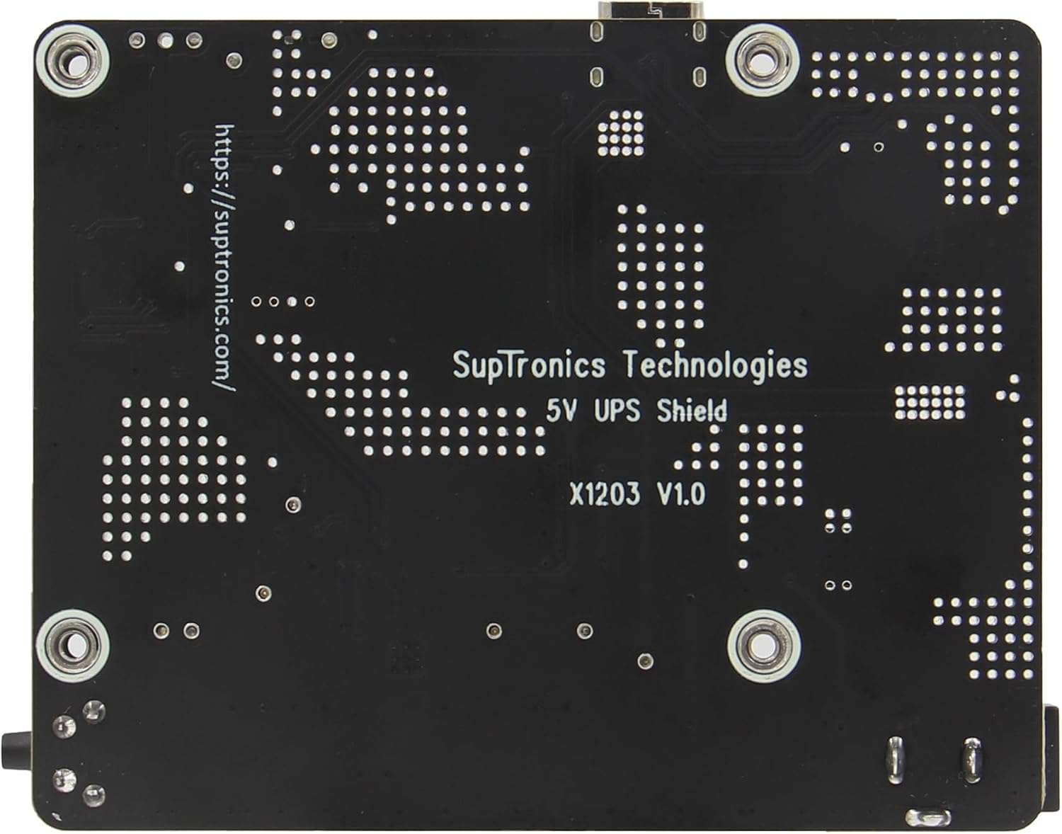 Geekworm X1203 5V UPS Shield for Raspberry Pi 5| Max 5.1V 5A Output|Wide 6-18V Input|Auto Power On|Safe Shutdown|Power Loss Detection
