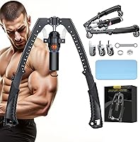 Vista 1 de Twister Arm Trainer, 3 in 1 Hydraulic Power Chest Workout Equipment with Ab Roller Wheels and Hooks, Adjustable 22-440lbs Arm Trainer for Men Women