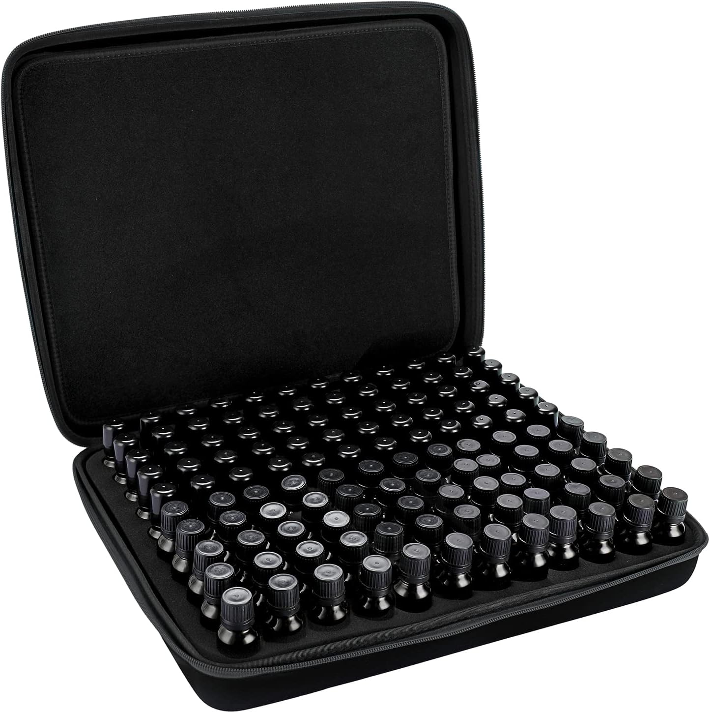 Hipiwe 120 Bottle EVA Essential Oil Storage Carrying Case Hard Shell Exterior Essential Oils Organizer Holder Traveling Bag with Foam Insert, Holds 5ml 10ml 15ml Essential Oils