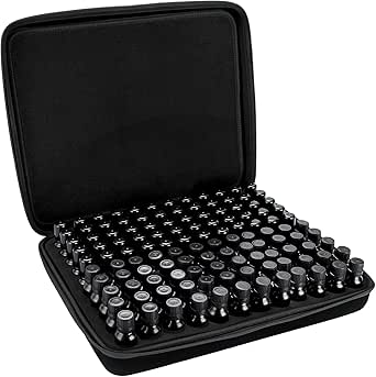 Hipiwe 120 Bottle EVA Essential Oil Storage Carrying Case with Foam Insert