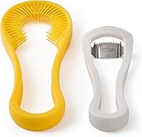 Vista 8 de Chef’n Cob Plus pelador y destripador de maíz para mazorca de maíz, con empujador de seguridad incorporado